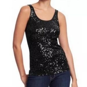 J. Crew Drapey sequin tank top SZ S
